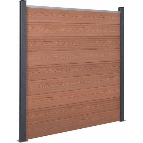 Maison Exclusive - Zaunelement-Set Braun 872x186 cm WPC
