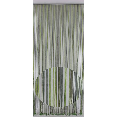 CORDON RIDEAU MOUCHE CM.125X240 VERT FONCE FILET ANTI MOUCHE