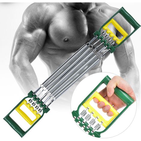 Appareil d'entraînement de musculation à double usage pour la poitrine et les bras, en acier à ressort (1/5)
