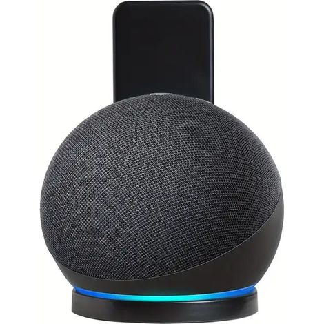 Support pour enceinte Echo Dot 4/5 - Accessoires améliorés pour Echo Dot 4/5 avec gestion des câbles, support haut de gamme et peu encombrant pour Echo Dot 4/5e génération...