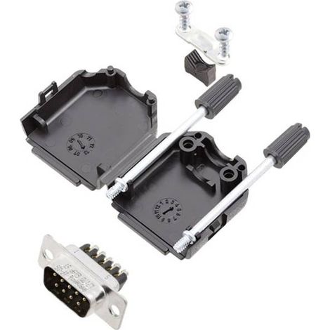Amphenol L17DPPK09-BK+L717DE09PST KIT connettori maschio SUB-D 180 ° Numero Poli (num): 9 A vite 1 pz.