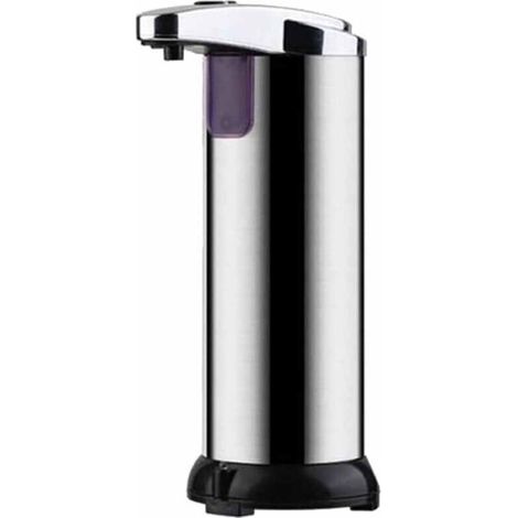 Distributeur De Savon - Capteur Infrarouge - Acier Inoxydable - 280 Ml - Piles AAA - Automatique Sans Contact