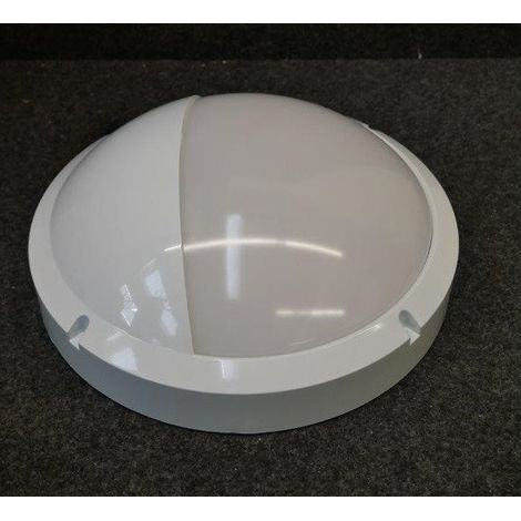 Plafonnier hublot LED 25W Ø 310mm 4000K 2400lm 230V 110° asymétrique étanche IP66 antivandale IK10 BE-LED (1/2)