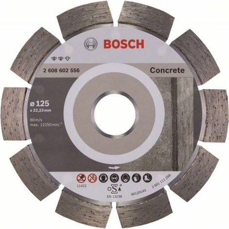 Disque à tronçonner diamanté Bosch EXPERT FOR CONCRETE 125 mm (1/4)