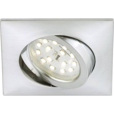 BRILONER  7210-019 -  FARETTO DA INCASSOORIENTABILE  LED 1X5W 400LM IP23 QUADRATO (1/5)