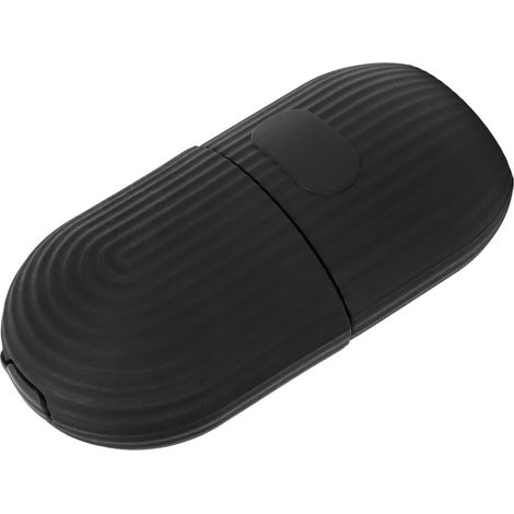 Rouleau de Glace Facial Réutilisable en Silicone, Moule à Froid pour Soins Beauté DIY à Rayures Noires (1/5)