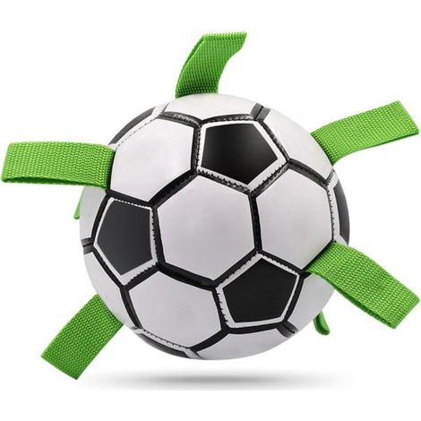 Jouets à mâcher agressifs pour chiens, balle anti-morsure sonore (noir et blanc - PU anti-morsure) (1/4)