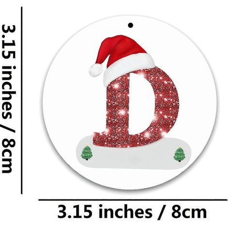 Décorations saisonnières et de fête décorations alphabet de Noël personnalisées pour cadeau suspension sapin de Noël décorations créatives diy (1/2)