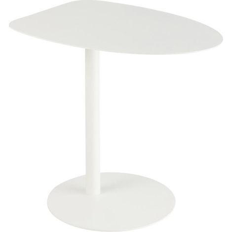 Table d'Appoint en Métal "Ice" 55cm Blanc (1/5)