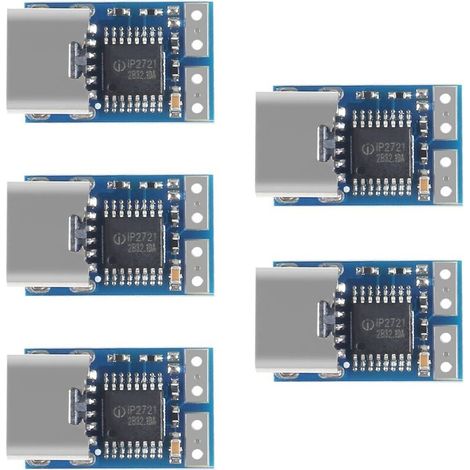 Confezione da 5 adattatori di alimentazione USB-C da 20 V a tensione fissa 5 A di tipo C per laptop (1/4)