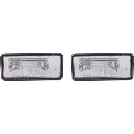 Due luci targa posteriori a LED 8E0807430B adatte per Audi A6L, A4, A8, A3 e Q7.