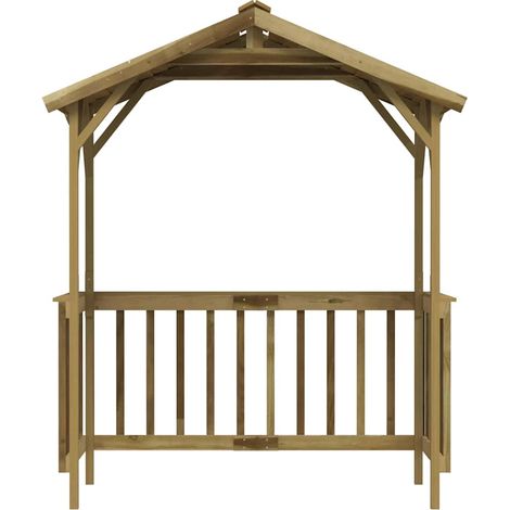 Maison Exclusive - Abri de barbecue 163,5x93x210 cm Bois de pin imprégné