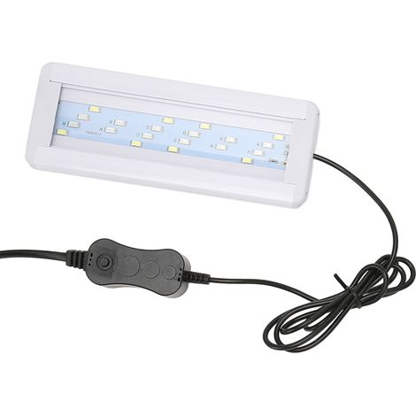 Lampe LED pour aquarium, abat-jour en acrylique, fine, dissipation de chaleur, lumière à changement de couleur pour aquarium et décoration, prise UE 220 V (1/5)
