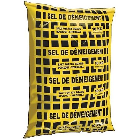 Sel de déneigement 10 kg – Efficace jusqu'à -12°C – Pour sécuriser parkings et trottoirs – Sac de sel de déneigement (1/3)