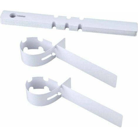 Lot de 100 étiquettes en plastique pour arbre de plante, 2 x 21 cm, pour envelopper les plantes (Blanc),de DEBUNS (1/5)