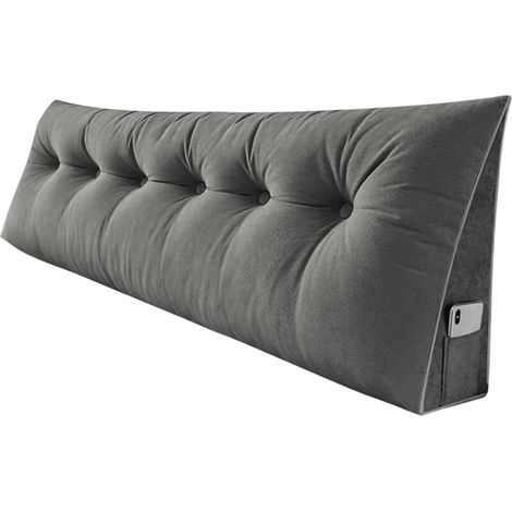 – Coussin de lecture compensé 180cm – Support lombaire ergonomique – Oreiller en coton PP pour confort optimal – Cale dos pour adultes (1/5)