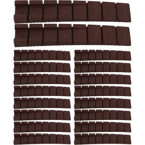 Cales de nivellement réglables en plastique marron pour meubles,