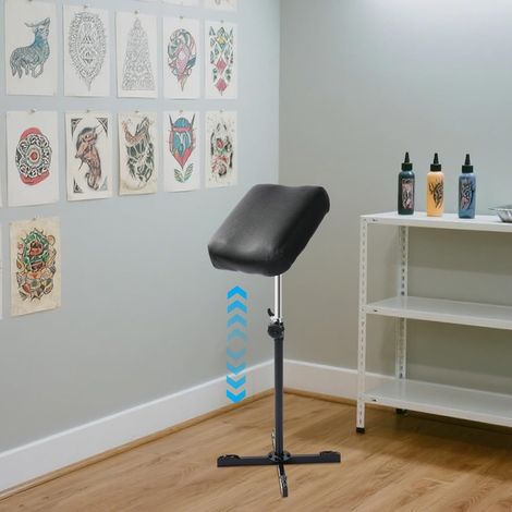 Support d'accoudoir coussin en métal PU réglable en hauteur pour salon de manucure studio 65 110 cm Support bras mains poignets jambes (1/5)