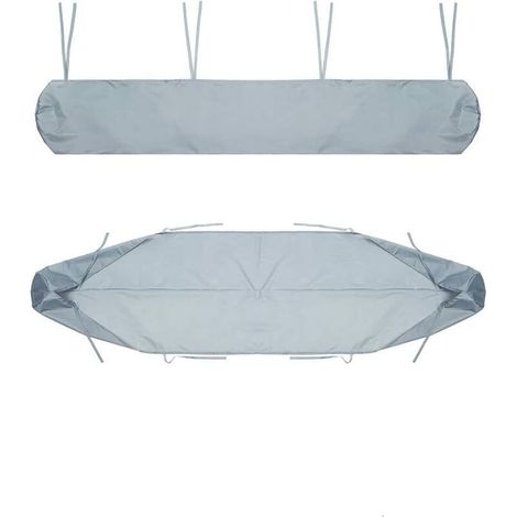 Sac de Protection pour Store Banne 4.5m Gris Housse de Rangement pour Banne Manuel Rétractable Housse de Protection Anti-poussière imperméable pour auvent de terrasse (1/5)