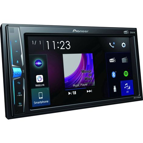 Autoradio 2 DIN Pioneer DMH-A3300DAB – Écran tactile 6,2 pouces – Bluetooth – Radio DAB/DAB+ – 4 x 50 W – Égaliseur 13 bandes (1/3)