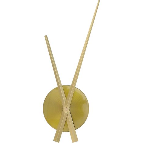 Kit Mécanisme Horloge à Piles Métal Doré Grandes Aiguilles, Mouvement Précis à Couple Élevé, Remplacement DIY pour Horloge Murale Salon –