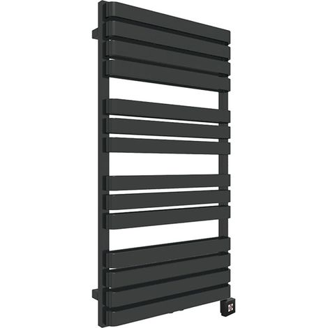 Sèche-serviette électrique noir de 1110mm de haut et 600mm de large - 1000 Watt - WAR1110600TBSOAE8N