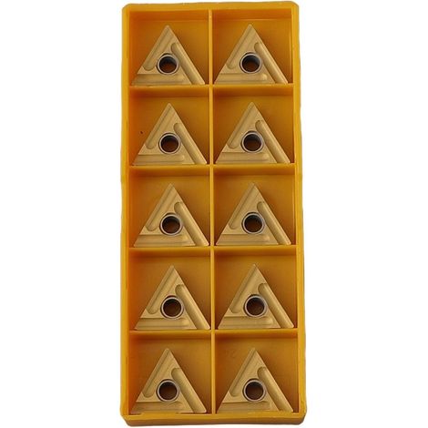 Lot de 10 inserts TNMG160404RS au design efficace pour un serrage facile (1/5)