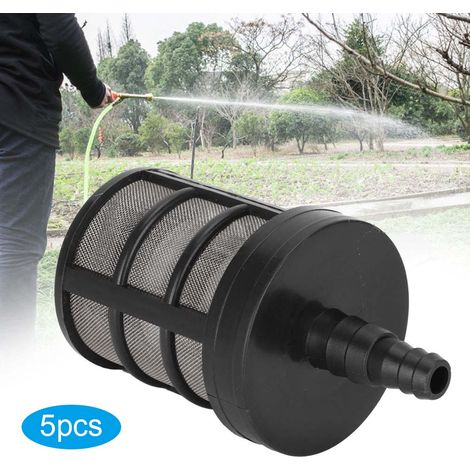 Lot de 5 filtres pour pompe à eau de jardin, pulvérisateur, cartouche filtrante en acier inoxydable à double maille, accessoires (1/5)