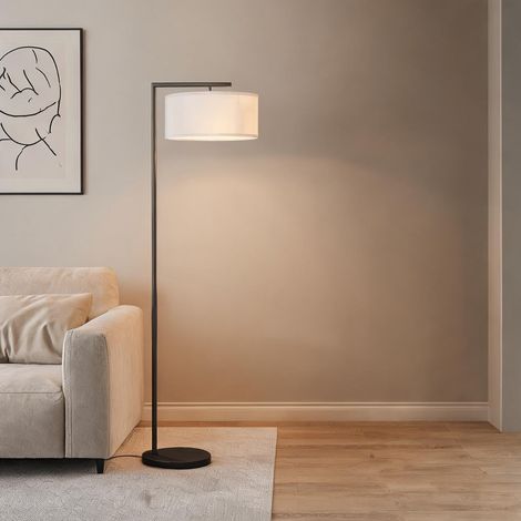 Lampadaire noir en métal 47 x 37 x 153 cm (1/5)