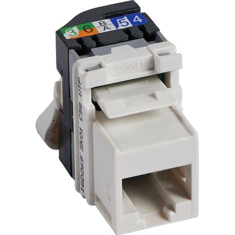 Connettore RJ45 Keystone Categoria 6 U/UTP Bianco Bticino C9079KC6W