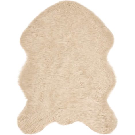 Maison Exclusive - Alfombra de de oveja sintética TAFALLA Beige 8