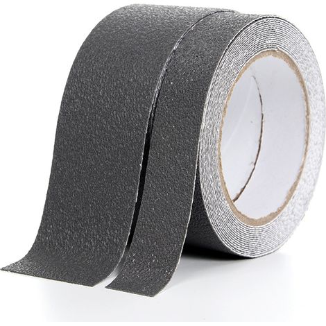 Autocollant antidérapant pour douche et bain 5 m, bande de sécurité transparente pour escaliers, bateau et garage (1/4)