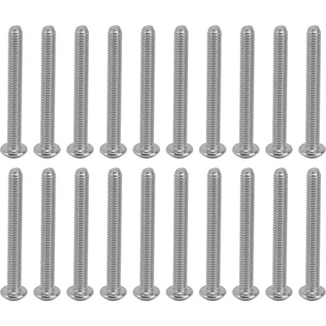 Vis M4 tête cylindrique creuse 50 pièces, acier zingué, pour instruments électroniques de précision - Réf 2802-0004-0035 (1/5)