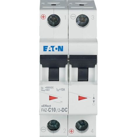 Disyuntor CC de 2 polos FAZ-C10/2-DC