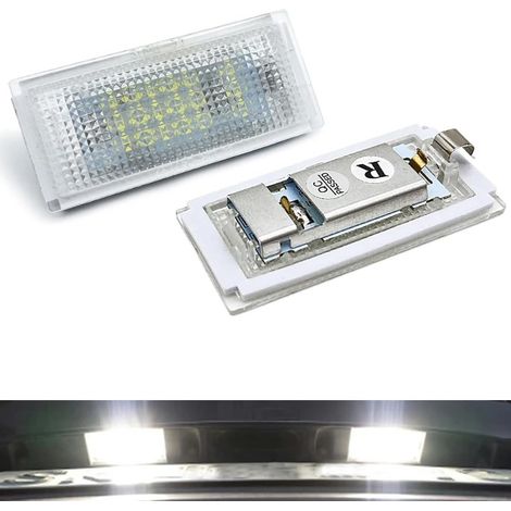 2 feux de plaque d'immatriculation LED sans erreur 6000K Compatible for (1/5)