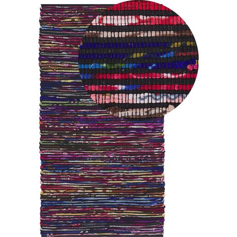 Rug BARTIN Black 80 x 150 cm