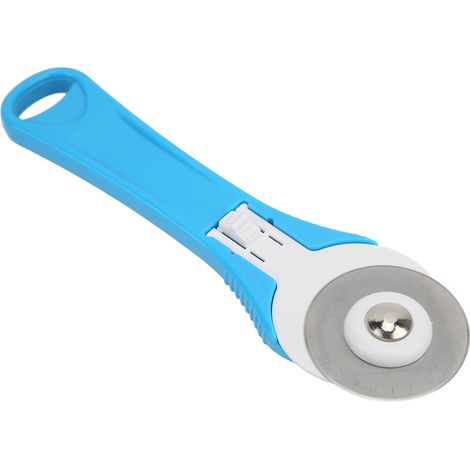 Lot Bleu Cutter Rotatif 45mm Lame Acier Inoxydable Incisive, Manche Ergonomique, Outil de Couture et Patchwork (1/5)