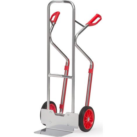 Fetra Alukarre Höhe 1300mm Schaufel 250x320mm mit Kunststoff-Gleitkufen und Vollgummibereifung (1/2)