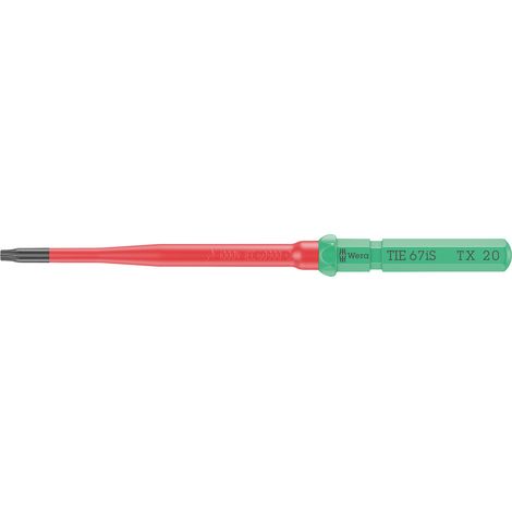 Wera Kraftform Kompakt VDE 67 iS TX 20 x 157 mm TIE Elektriker TORX Wechselklinge TX 20
