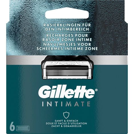 Gillette Intimate Rasierer-Klingen, 6 Ersatzklingen