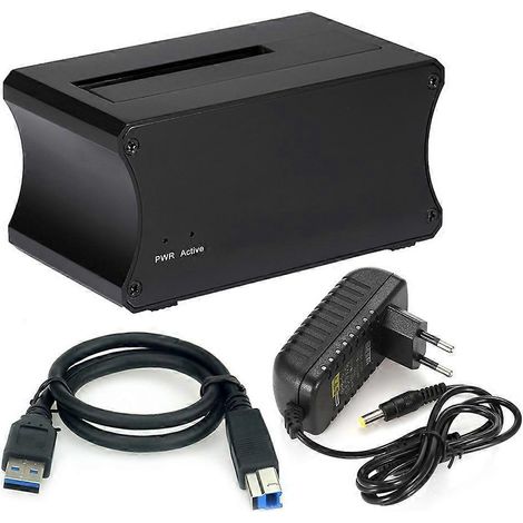 Externes 3,5-Zoll-Festplattengehäuse, stabiler Standfuß für USB 3.0-Gehäuse, 16 TB SSD-Gehäuse – EU