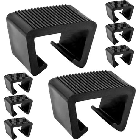 Lot de 8 Clips de Fixation pour Canapé Extérieur en Rotin, Connecteurs pour Meubles de Patio, Pinces pour Chaises en Osier Compatibles Fentes 4,3 Cm e (1/4)