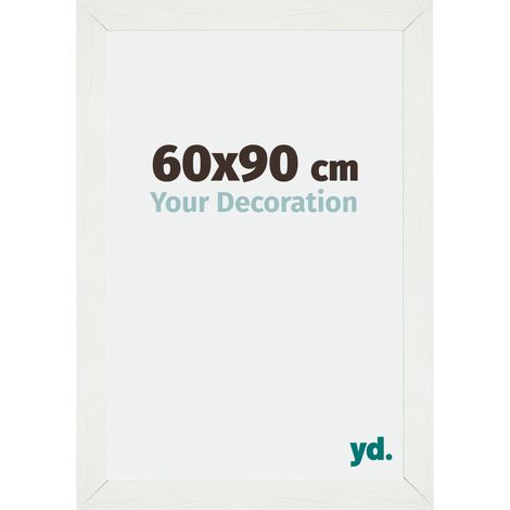 Cadre Puzzle 60x90 cm - cm - Blanc Patiné - MDF - Mura. (1/5)