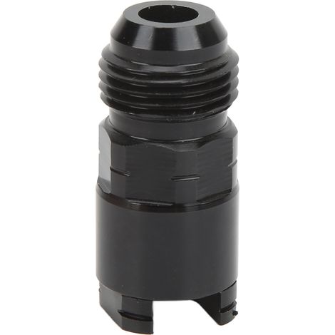 Adaptateur EFI à déconnexion rapide, en alliage d'aluminium anodisé noir, étanche, raccord de conduite de carburant mâle AN 8-3/8 po (1/5)