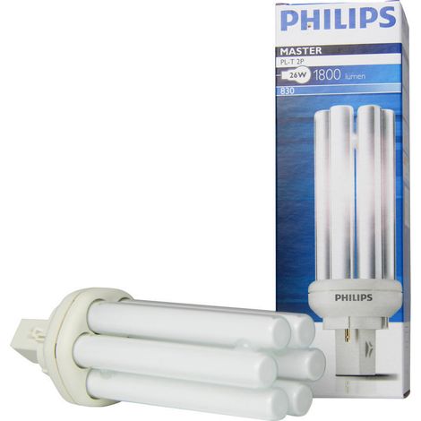 Philips 611024 Ampoule GX24D-3 MASTER PL-T 2P 26W 830 3000K (1/4)