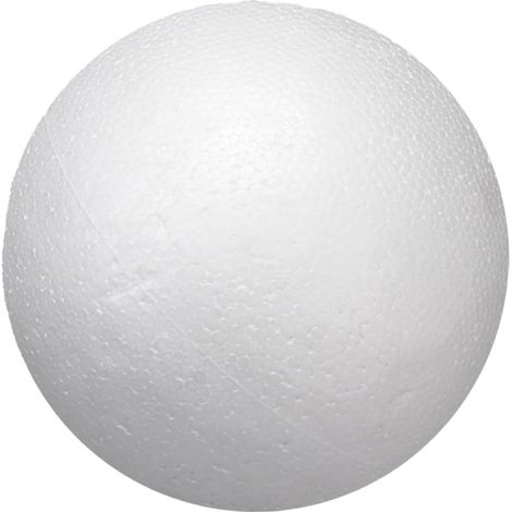 Boules En Polystyrene - 20 Cm - Blanches - Pour Décorations De Noël Et Projets Artisanaux - Lot De 2 (1/5)