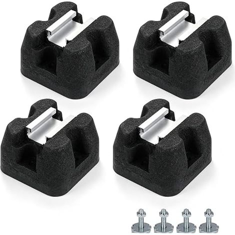 Heat Pump Vibration Dampers, Rubber Anti-Vibration Pads 110 x 110 x 65 mm for Outdoor Unit Air Conditioner, Rubber Buffers Load 180 kg (1/5)