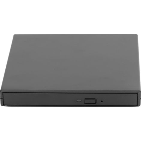 Lecteur/graveur de CD/DVD externe ultra-fin USB 2.0 portable pour ordinateur portable et de bureau (noir) (1/5)