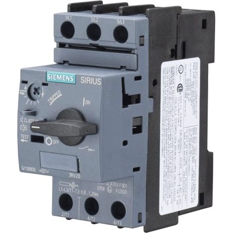 Interruptor automático para motor 3P 1.1kW 2.2-3.2A S00 3RV2011-1DA10