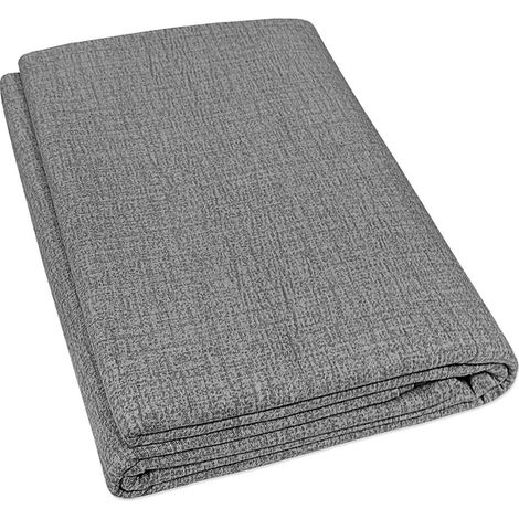 Telo Arredo Tessuto Copritutto Gran Foulard Copridivano Proteggi Letto Poltrona Divano Grigio - 230x265 cm
